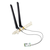 Wi-Fi 6 AX201 M.2 Key E CNVio 2 Wifi Card Dual Band 3000Mbps Wireless for Bluetooth 5.0 AX201NGW,with Antenna