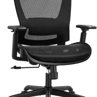 Mesh Office Chair,Ergonomic Computer Desk Chair,Sturdy Taslt Function,Comfort Wide Seat,Swivel Home Office Chair (Black)