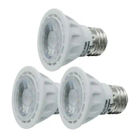 3-Piece 5W PAR16 LED Spotlight Bulb E26 E27 COB Flood Light Bulb 500LM 50W Halogen Bulb Equivalent LED Bulbs 120V