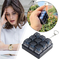 คีย์บอร์ด Fidget พวงกุญแจ, DIY, Keycap, ปุ่ม, Clicker, ฝาครอบนิ้ว, บรรเทาความเครียด, D8D9, สำหรับคีย