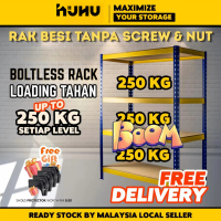 5/4/3 Tier rack HEAVY DUTY Boltless Rack Home , Store & Warehouse Rack / Rak Besi Serbaguna, Rak Sto