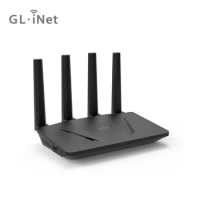 GL.iNet GL-AX1800(Flint) WiFi 6 Router -Dual Band Gigabit Wireless ,5 x 1G Ethernet Ports ,Amazing O