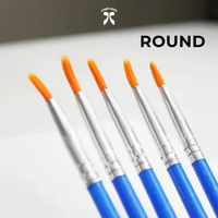 SVMMER SHOES CARE Kuas Lukis Flat / Round Brush Lukis Kecil Lancip Cat Sepatu Original Round