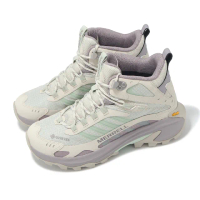 【MERRELL】登山鞋 Moab Speed 2 Mid GTX 女鞋 綠 紫 防水 戶外 機能 郊山 Vibram(ML038500)