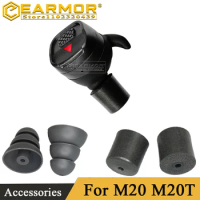 EARMOR M20 Tactical Headphones Silicone Replacement Earplug Accessories, Shooting Concha Sponge Earplug Accessories for M20/M20T