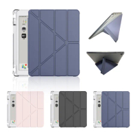 【YUNMI】iPad Pro 11吋 2021版 變形金剛保護殼 Y折支架 智能休眠 帶筆槽 平板保護套(A2228 A2230 A2231)