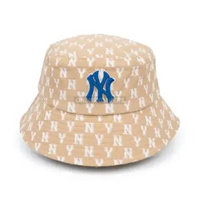 MLB NEW YORK YANKEES MONOGRAM CLASSIC BUCKET HAT BEIGE