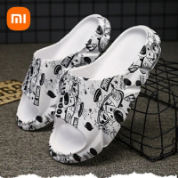 Xiaomi Personalized Graffiti Slippers Cool Summer Breathable Comfortable Soft Thickness Men's Shoes Anti Slip EVA Wear Resistant