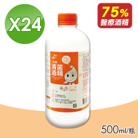 【生發】清菌酒精75% 500mlX24(箱購 醫療酒精)