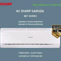 1 Set AC sharp 1 pk 9BEY2 Lokal R32 garansi resmi 10 thn kompresor 3 thn sparepart