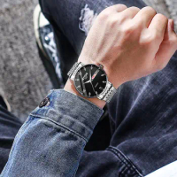 Leisure Top Business Sports Men's Watches Non-mechanical Steel Waterproof Luminous High Luxury Simple Quartz Watch Wrist Watch