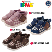 【IFME】格紋小熊寶寶學步鞋(IF20-383201/383211/383212-12.5~15cm)