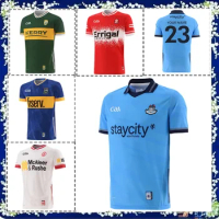 2024 Dublin GAA Home Jersey Shirt Mens Kerry GAA Home Jersey 2024 Rugby Jersey Tipperary GAA Home Jersey Size:S-5XL