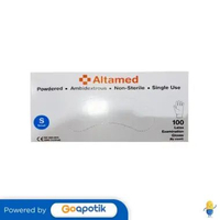 ALTAMED GLOVES NON STERIL POWDERED SIZE S BOX 100 PCS