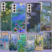Claude Monet Garden Lotus Bridge Phone Case For Galaxy A15 A25 A35 A55 Samsung A10 A20E A30 A40 A50 A70 A11 A21S A31 A41 A51 A71
