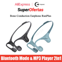 Mojawa Run Plus-IP68 Waterproof Sports Headphone,Bone Conduction Bluetooth Earphones,Wireless MP3 Player Swim Headset with 32GB