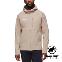 Mammut 長毛象官方直營 Ultimate Comfort SO Hooded 經典軟殼連帽外套 薩凡納褐 男款 #1011-01910