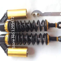 340mm air shock absorbers 8mm spring for honda CB750 CB400 yamaha RD250 RD350 xjr400 motorcycle shock absorber black +gold color
