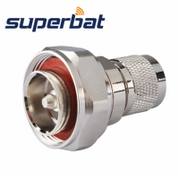 Superbat N-7/16 DIN Adapter N Male to 7/16 DIN Plug Straight RF Coaxial Connector