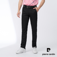 Pierre Cardin皮爾卡登 男裝 彈性平口休閒長褲-黑色(5247831-39)