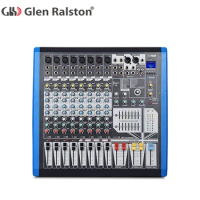 Glen Ralston Professional bluetooth audio DJ mixer 8 12 16 channel mixing console