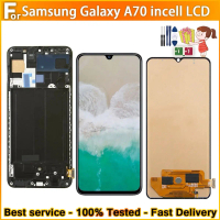 จอแสดงผล LCD, TFT, สำหรับ Samsung A70 2019 A705 A705F A705DS, ชุดตัวเลขหน้าจอสัมผัส, อะไหล่ LCD, เหม