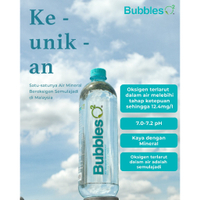 【Hot sales】BUBBLES O2 (425mlx24) (OXYGENATED MINERAL WATER) AIR MINERAL SEMULAJADI BEROKSIGEN PERTAM
