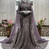 gaun pengantin duyung payet/kebaya pengantin modern