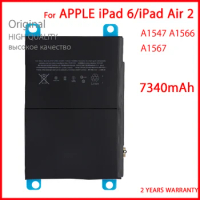 100% Genuine 7340mAh New Tablet Battery For Apple iPad 6 Air 2 A1547 A1566 A1567 High Quality Batteries