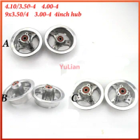 4 Inch Hub 4.10/3.50-4 4.00-4 3.00-4 Aluminum Alloy Wheel Rim for MIni Motorcycle Electric Scooter Gas Scooter ATV Wheel Hub