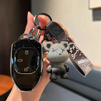 Rantai kunci dengan penutup kunci kereta, Sarung fob dengan beruang, rantai kunci untuk GAC Trumpchi