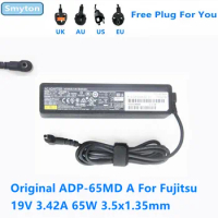 Original AC Adapter Charger For Fujitsu 19V 3.42A 65W 3.5x1.35mm ADP-65MD A ADP-65MD B FMV-AC342A FMV-AC342B Laptop Power Supply