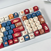 2025 Meow Little Chef Keycap Mechanical Keyboard Custom Kit Keycap Cute Xoa Keycap Keyboard Bluetoo