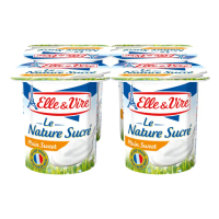 【Elle&Vire 愛樂薇】法國 原味優格125g x4杯(原味優格 原味)