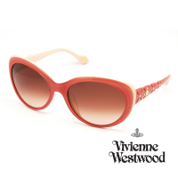 【Vivienne Westwood】英國精品時尚系列造型太陽眼鏡(VW805-04-磚橘)
