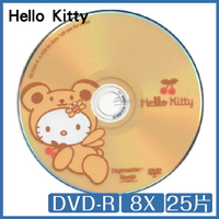 Hello Kitty 蜜蜂小熊版 DVD-R 25片桶裝 8X DVD 光碟【APP下單最高22%點數回饋】