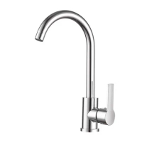 1/4"Kitchen Filtered Faucet Single Handle Bathroom Faucet Polished Chrome Plated Swivel Basin Sink Cold Hot Mixer Tap