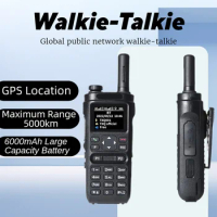 4G public network global walkie-talkie with GPS positioning two-way handheld walkie-talkie 6000mAh battery