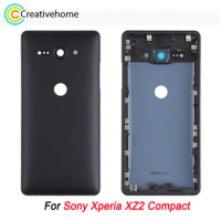 Rear Cover For Sony Xperia XZ2 Compact Battery Back Cover + Middle Frame + Camera Lens Cover Replacement Spare Part