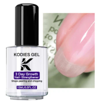 KODIES GEL 3 Day Growth Treatment Keratin Nail Hardener Nail Strengthener for Thin Soft Nails Manicure Repair Top Coat Finish