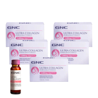 即期品【GNC 健安喜】極緻膠原蛋白飲 10瓶/盒x5入組(五大美顏元素/5000毫克小分子魚膠原蛋白/四週有感體驗)