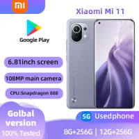 Xiaomi Mi 11 5G Android 6.81 inch RAM 12GB ROM 256GB Qualcomm Snapdragon 888 used phone