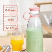 Rechargeable Mixers Fresh Fruit Juicers Blue/Pink Usb Portable Juice Bottle Mini Fast Electric Blender Ice Maker