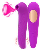 Sex Toys for Women Vibrator Wand Clitoris Stimulator Vibrating Nipple Clit Sucker Dual Use Sucking Vibrator