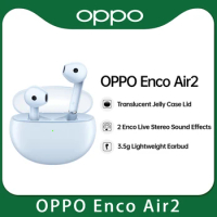 New OPPO ENCO Air 2 TWS Earphone Ture Wireless Headphones Call Noise Cancelling Blutooth 5.2 AAC Earbuds IPX4 For Reno 7 Pro SE