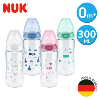 德國NUK-寬口徑PA奶瓶300ml(顏色隨機出貨)