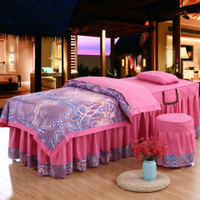 # ผ้าคลุมเตียงสวยเรียบง่าย4ชิ้นนวดกายภาพบำบัดร้านเสริมสวยเครื่องนอน