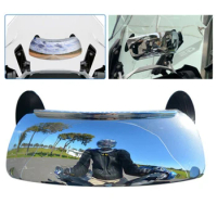 Motorcycle Rearview Mirror 180°Degree Blind-Spot Mirror Motorcycle Windshield Wide Angle Rearview Mirror Motorbike Accessories