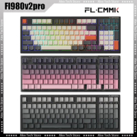 Fl Esports Fl980v2pro 3 Mode Mechanical Keyboard Wired 2.4g Bluetooth Wireless Fl 980v2pro Gasket Structure Hot Swap Gamer Gift
