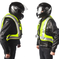 NEW Reflective Vest Motorcycle Air-bag Vest Airbag Moto Reflective Safety Vest Professional Advanced Air Bag Reflective Clothing